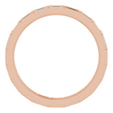 14K Rose 1/4 CTW Natural Diamond Eternity Band Size 5